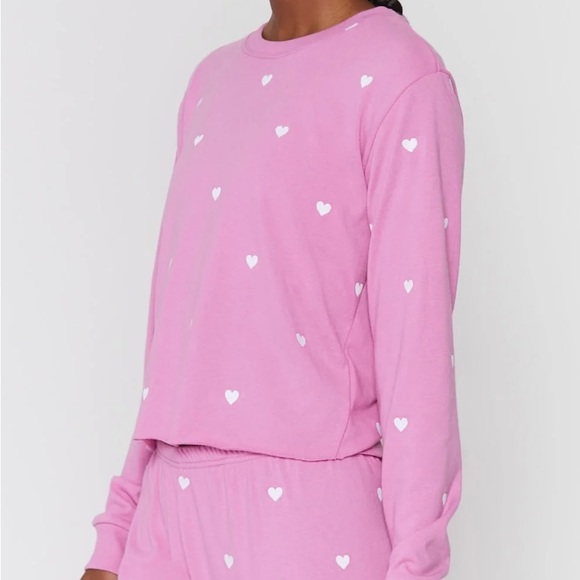 NWT Spiritual Gangster 2 pc Hearts sweatshirt and pants XS/S Happy Valentine’s - Picture 6 of 10